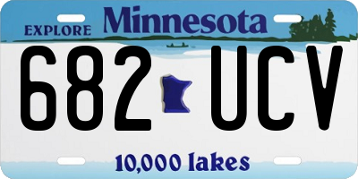 MN license plate 682UCV