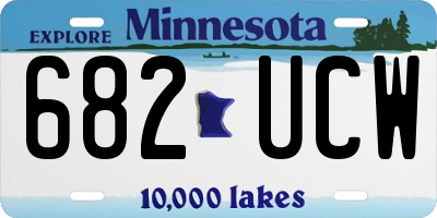 MN license plate 682UCW