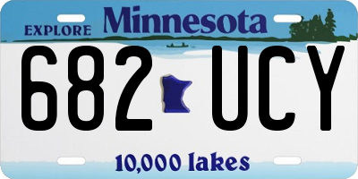 MN license plate 682UCY