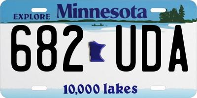 MN license plate 682UDA