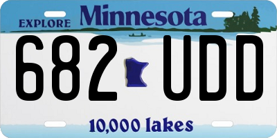 MN license plate 682UDD