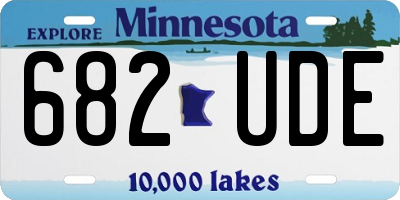 MN license plate 682UDE