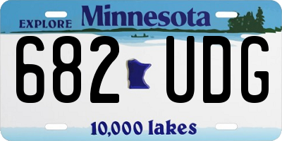 MN license plate 682UDG