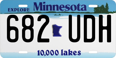 MN license plate 682UDH