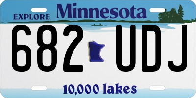 MN license plate 682UDJ