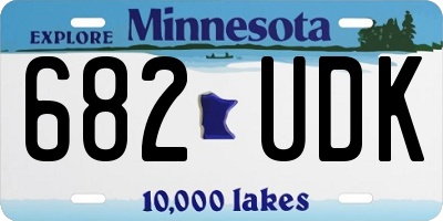 MN license plate 682UDK