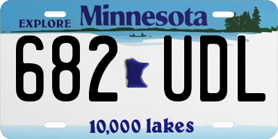 MN license plate 682UDL