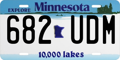 MN license plate 682UDM