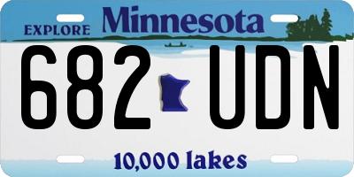 MN license plate 682UDN