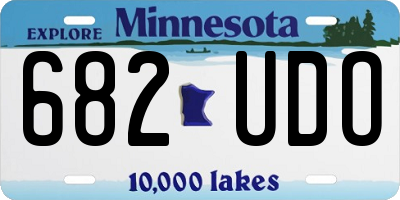 MN license plate 682UDO