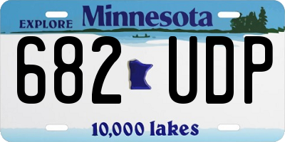 MN license plate 682UDP