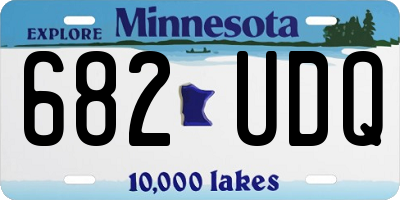 MN license plate 682UDQ