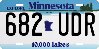 MN license plate 682UDR