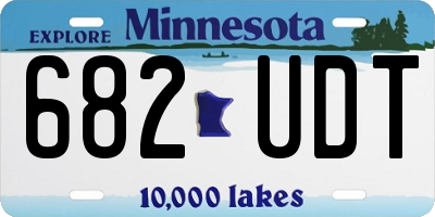 MN license plate 682UDT