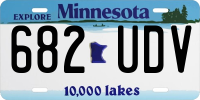 MN license plate 682UDV