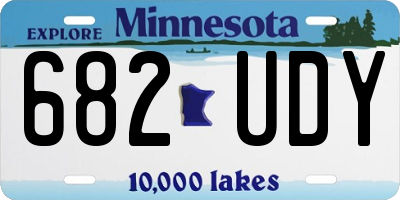 MN license plate 682UDY