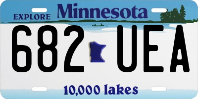 MN license plate 682UEA