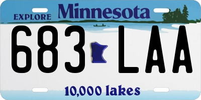 MN license plate 683LAA