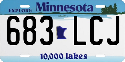 MN license plate 683LCJ