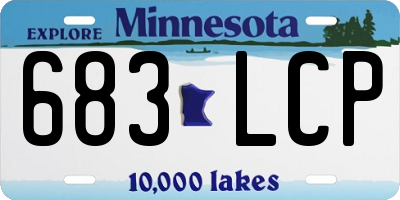 MN license plate 683LCP