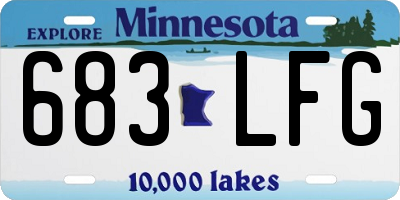 MN license plate 683LFG