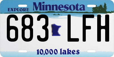 MN license plate 683LFH