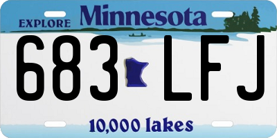 MN license plate 683LFJ