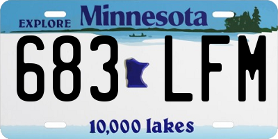 MN license plate 683LFM