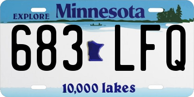 MN license plate 683LFQ