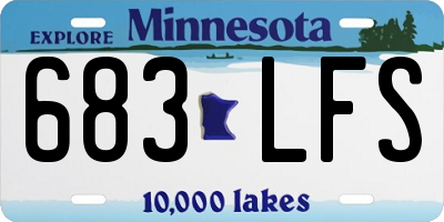 MN license plate 683LFS