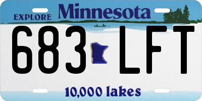 MN license plate 683LFT