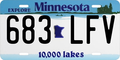 MN license plate 683LFV