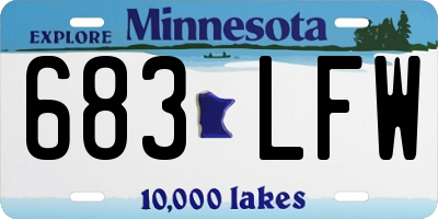 MN license plate 683LFW