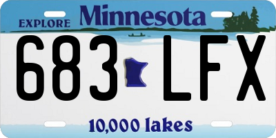 MN license plate 683LFX