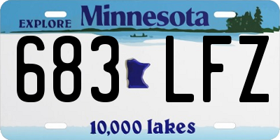 MN license plate 683LFZ