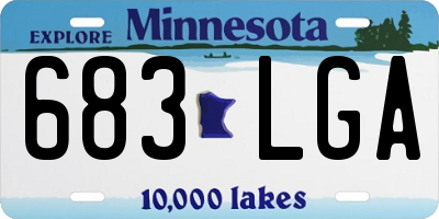 MN license plate 683LGA