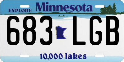 MN license plate 683LGB