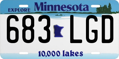 MN license plate 683LGD