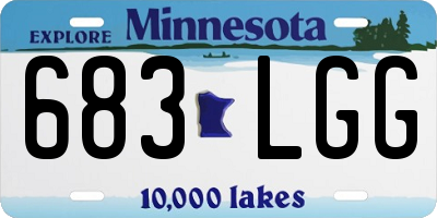 MN license plate 683LGG