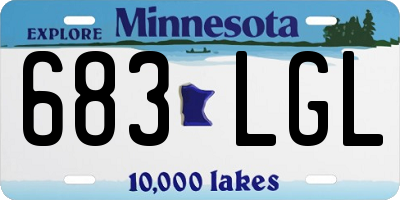 MN license plate 683LGL