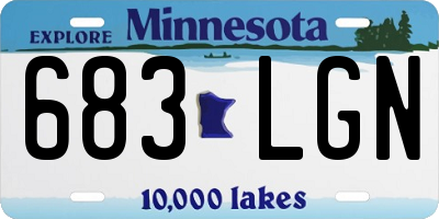 MN license plate 683LGN