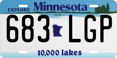 MN license plate 683LGP
