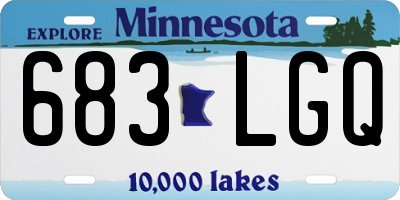 MN license plate 683LGQ