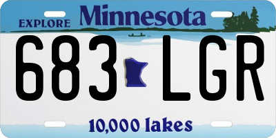 MN license plate 683LGR