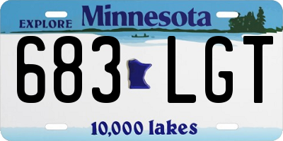 MN license plate 683LGT