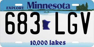 MN license plate 683LGV