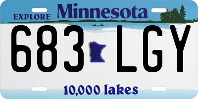 MN license plate 683LGY