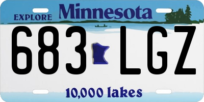 MN license plate 683LGZ