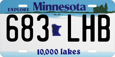 MN license plate 683LHB