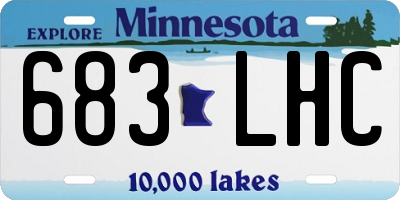 MN license plate 683LHC